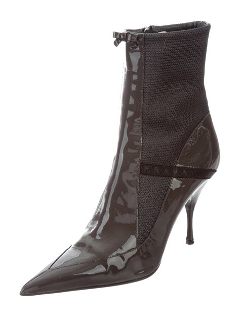 patent leather boots prada|prada leather pointed toe boots.